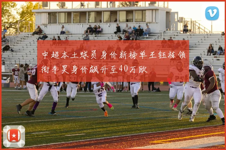 中超本土球员身价新榜单王钰栋领衔李昊身价飙升至40万欧
